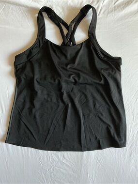 TYR Black Crisscross Back Tank Top work out